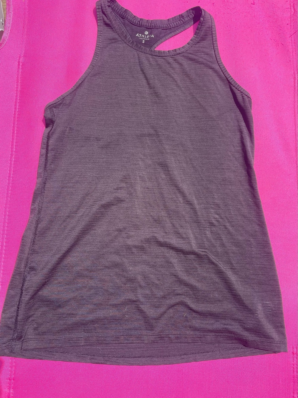 Athleta Women's black razorback tank